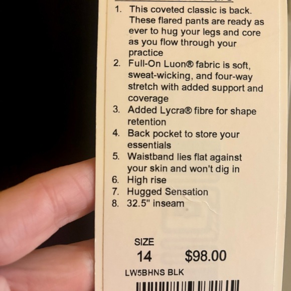 Lululemon Groove Pant Flare 
Super High-Rise - Picture 8 of 8